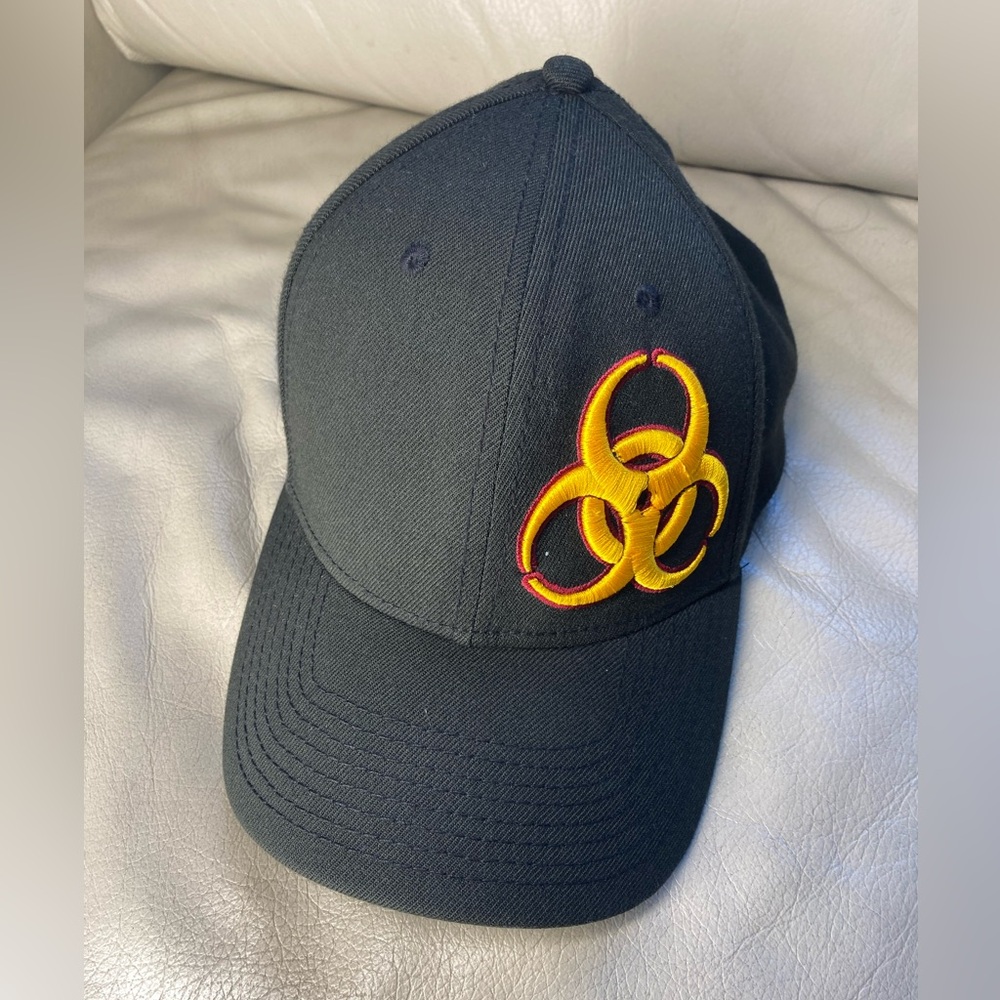 Hats for Men & Women Bio Hazard Embroidery Dad Hat Baseball Cap L-XL